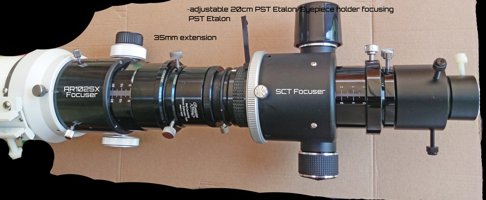 AR90-AR102 + SCT focuser + PST bits