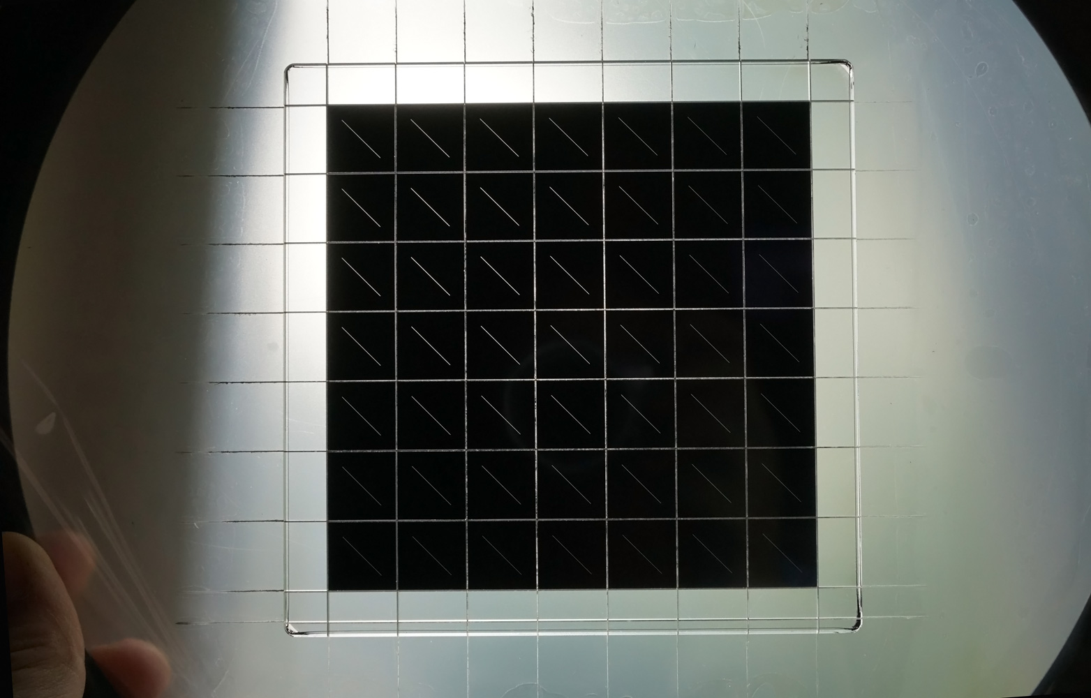 5 inch quartz plate with chrome photolithography