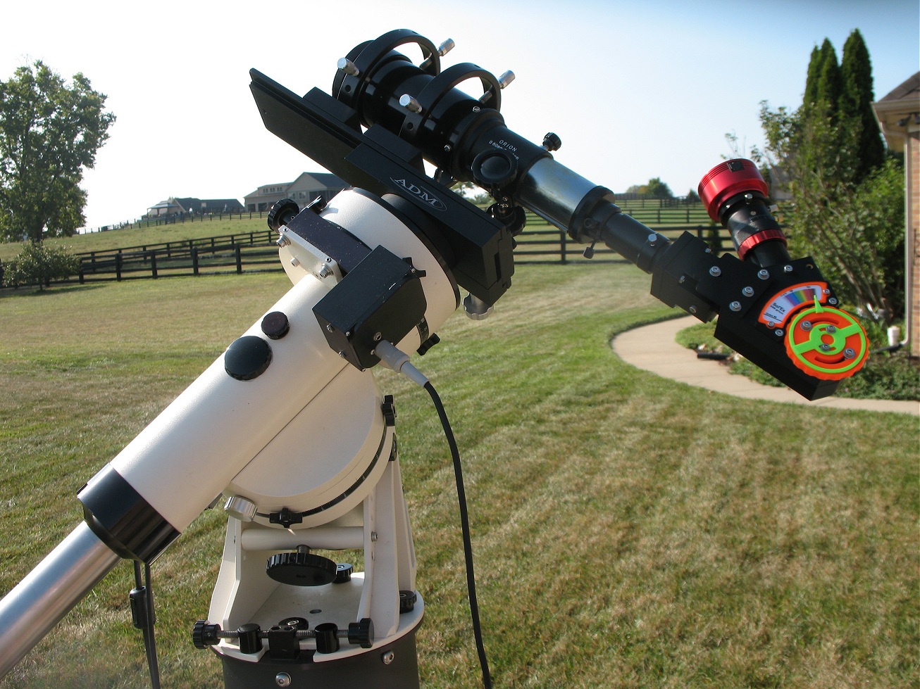 Sol'Ex SHG mounted with 80mm scope